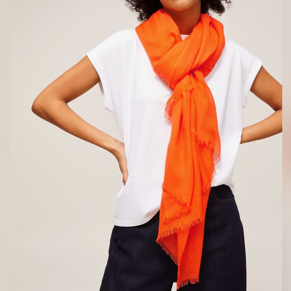 BRAND NEW Bright Orange Scarf